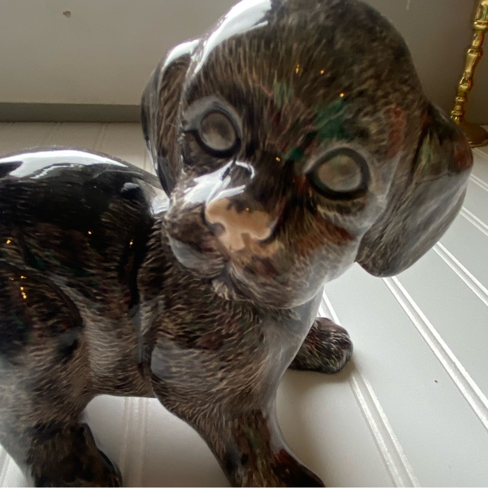 Ceramic Puppy Figurine